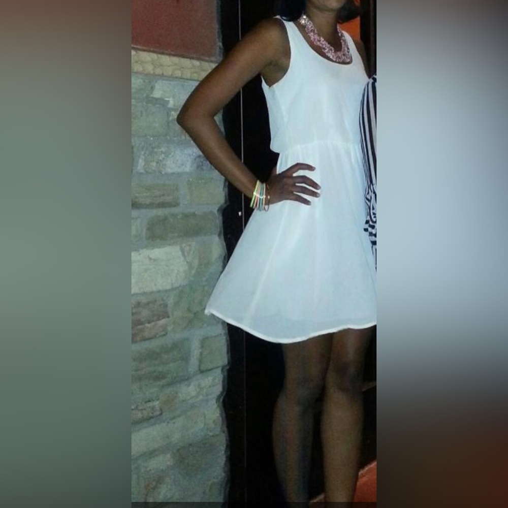 White mini Lush dress